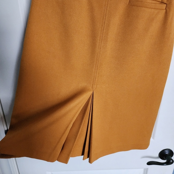 Ann Taylor Loft Mustard Yellow Skirt - Picture 2 of 5